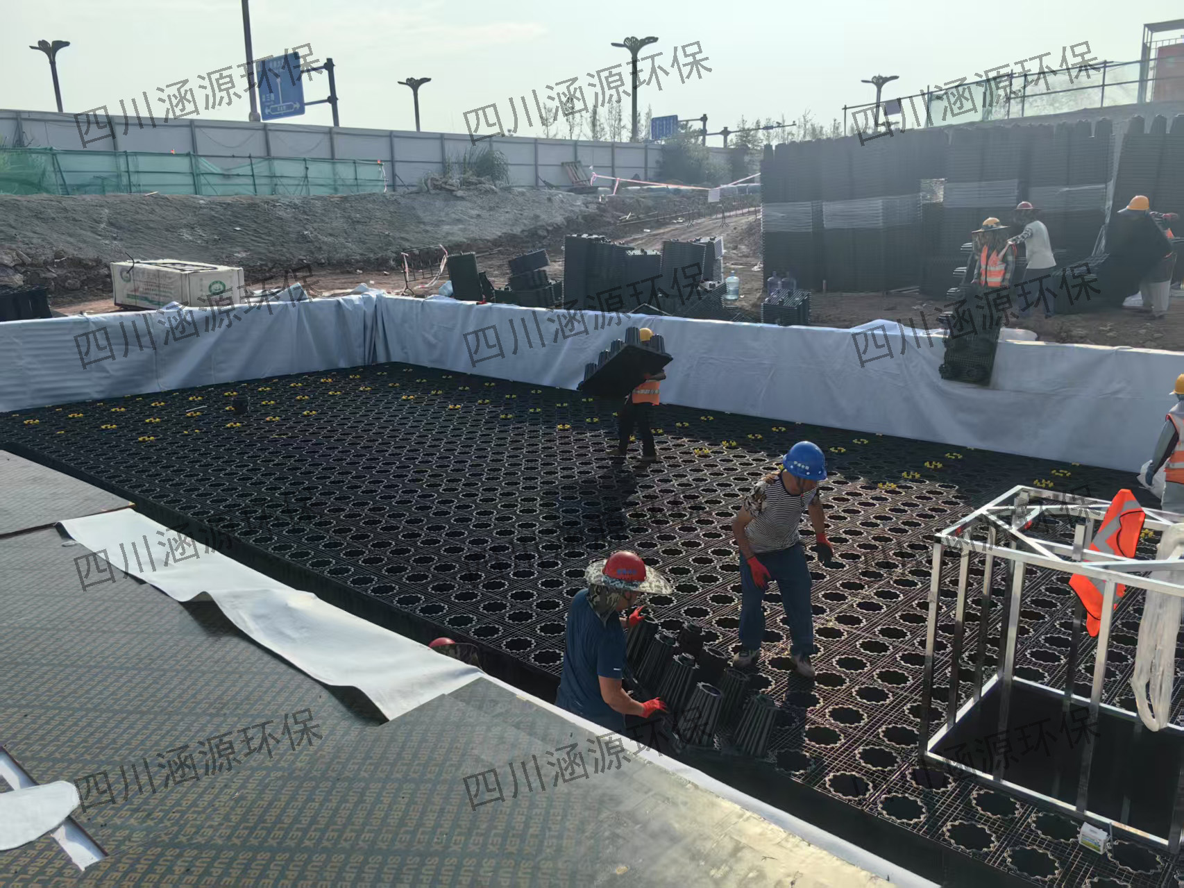 民航科技创新示范区一期项目PP模块雨水回用系统